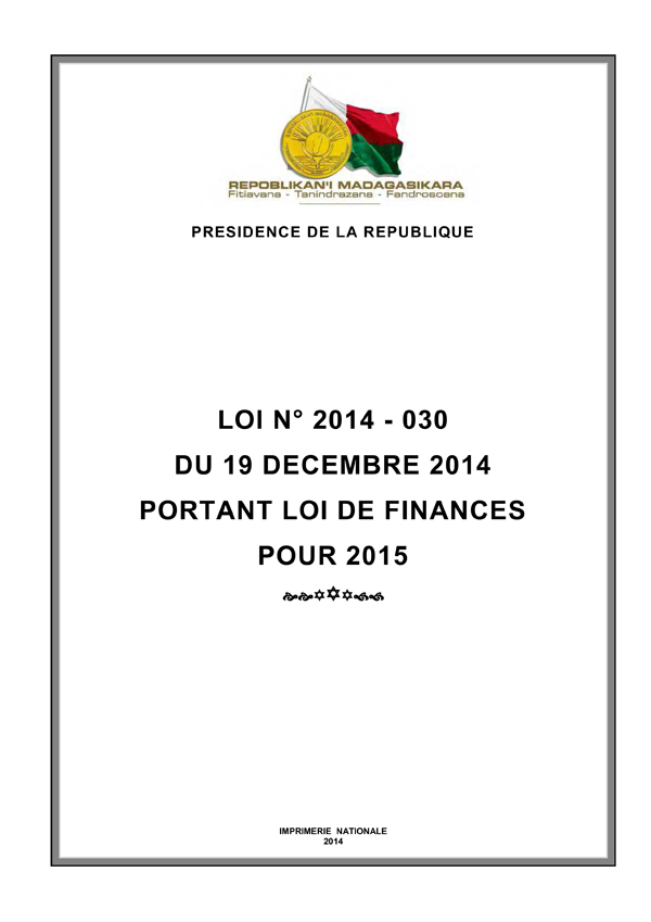 Loi de finances pour 2015